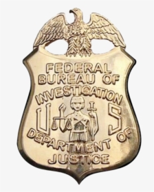 Badge Of A Federal Bureau Of Investigation Special - Fbi Badge No Background, HD Png Download, Free Download