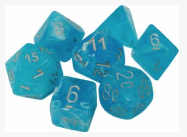 7 Polyhedral Dice Set - Chessex Luminary Sky Silver, HD Png Download, Free Download
