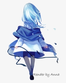 Transparent Sad Anime Girl Png - Anime Girl Back Png, Png Download, Free Download