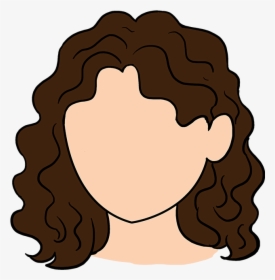 How To Draw Curly Hair - Cartoon Curly Hair Girl, HD Png Download, Free Download