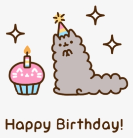 #stormy #birthday #cupcake #pusheen #freetoedit - Pusheen Stormy Happy Birthday, HD Png Download, Free Download