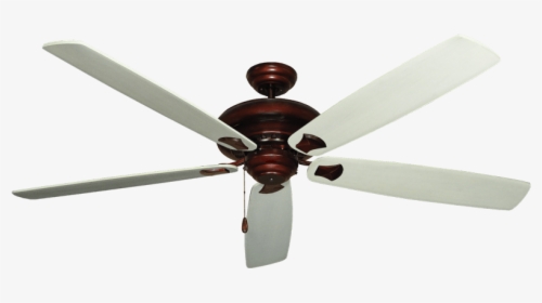 Fan Ceiling - Oil Rubbed Bronze Ceiling Fan With White Blades, HD Png Download, Free Download