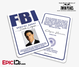 Special Agent "twin Peaks - Dale Cooper Fbi Id, HD Png Download, Free Download