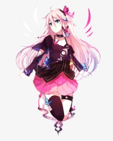 Anime Girl Pink Hair Png - Ia Vocaloid Wallpaper Iphone, Transparent Png, Free Download