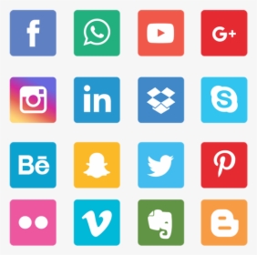 Social Network Png - Vector Social Media Icons Png, Transparent Png, Free Download