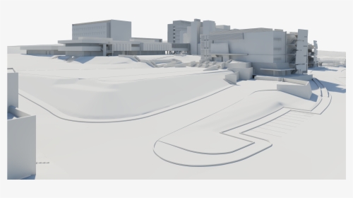 Wlac 3d Site Model - Brutalist Architecture, HD Png Download, Free Download
