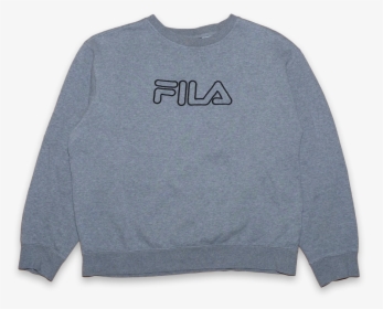 Vintage Fila Logo Sweatshirt Medium - Long-sleeved T-shirt, HD Png Download, Free Download