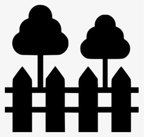 Transparent White Picket Fence Png - Black Garden Icon Png, Png Download, Free Download