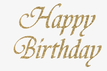 Png Images Birthday - Happy Birthday Gold Png, Transparent Png, Free Download