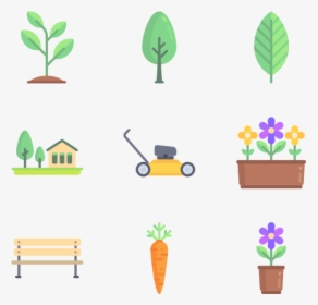 Gardening - Garden Flat Icon Pack, HD Png Download, Free Download