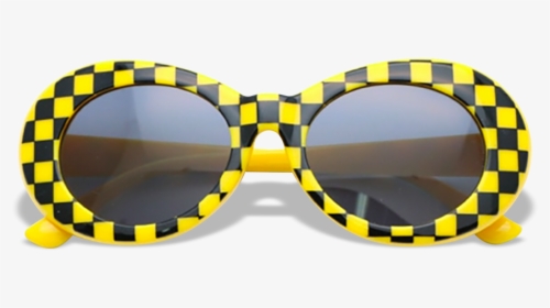 Transparent 3d Glasses Png - Yellow Checkered Clout Goggles, Png Download, Free Download