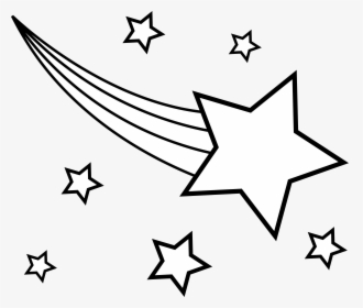 Shooting Star Clipart - Shooting Star Clipart Black And White, HD Png Download, Free Download