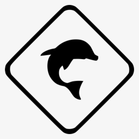Dolphin Sea Ocean - Dolphin Sign, HD Png Download, Free Download