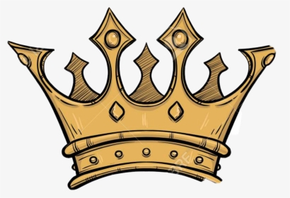 #goldencrown #crown #gold #golden - Kings Crown Black And White, HD Png Download, Free Download