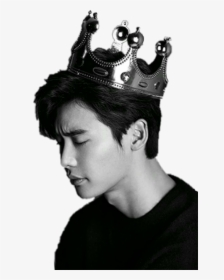 #leejongsuk #korean #king #crown #blackandwhite - Lee Jong Suk Wallpaper Phone, HD Png Download, Free Download