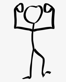 Muscle Stick Figure, HD Png Download, Free Download