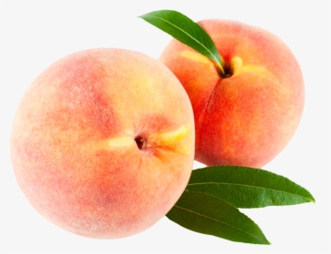 Peach With Leaves Png Image - Clipart Transparent Background Peaches, Png Download, Free Download