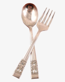 Baby Toddler Fork Spoon Set Oneida Community Plate - Fork And Spoon Setting, HD Png Download, Free Download