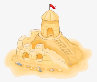 And Picture Play Art Sand Castle Transparent Clipart - Sand Castle Clipart Free, HD Png Download, Free Download