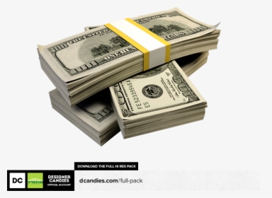 Stacks Of Cash Png - Stack Of 3d Money, Transparent Png, Free Download