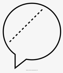 Text Bubble Coloring Page - Line Art, HD Png Download, Free Download