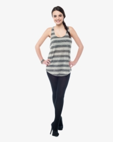 Clip Art Girl Standing Png - Leggings With Girls Png, Transparent Png, Free Download