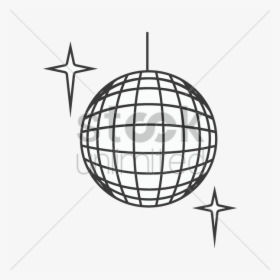 Transparent Discoball Png - Easy Disco Ball Drawing, Png Download, Free Download