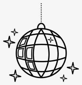 Disco Ball Line Drawing, HD Png Download, Free Download