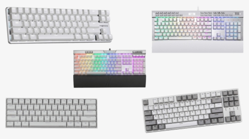 Best White Mechanical Keyboard - Computer Keyboard, HD Png Download, Free Download