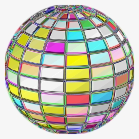 Geometric Beach Ball Psychedelic Clip Arts - Balls Colorful Cool Wallpaper 3d, HD Png Download, Free Download