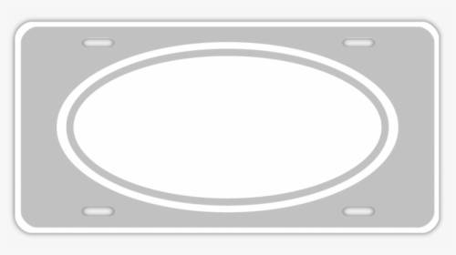 Blank License Plate Png - Circle, Transparent Png, Free Download