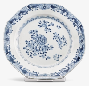 Blue Canton China Plate Owned By Martha And George - China Plate, HD Png Download, Free Download