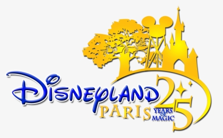 Disneyland Paris 25 Years Magic Png Logo - Disneyland Paris 25th Anniversary Logo, Transparent Png, Free Download