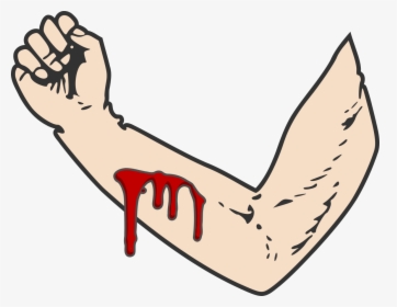 Transparent Blood Cut Png - Bloody Arm Cartoon, Png Download, Free Download