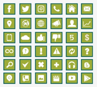 Social Media Icons Collection, Facebook, Twitter, Instagram - Icon, HD Png Download, Free Download