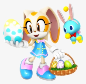 Easter Sonic The Hedgehog Png - Cream Sonic The Hedgehog, Transparent Png, Free Download