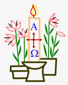Easter Clip Arts - Paschal Candle Clip Art, HD Png Download, Free Download