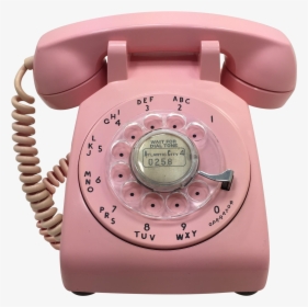 Pink 1964 Date Matched Rotary Dial Desk Phone - Rotary Phone Transparent Background, HD Png Download, Free Download
