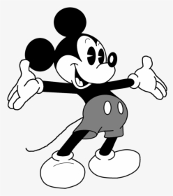 Mickey Mouse Png Black And White - Transparent Background Mickey Mouse Clipart, Png Download, Free Download