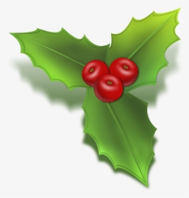 Free Christmas Holly Clip Art - Christmas Icon Mistletoe Png, Transparent Png, Free Download