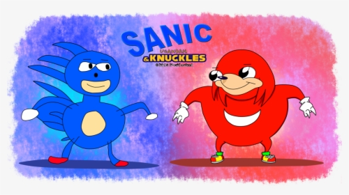 Sanic Ugandan Gknuckles Sonic & Knuckles Knuckles The - Ugandan Knuckles And Sanic, HD Png Download, Free Download