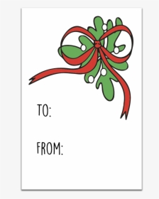 Mistletoe Gift Tag, HD Png Download, Free Download