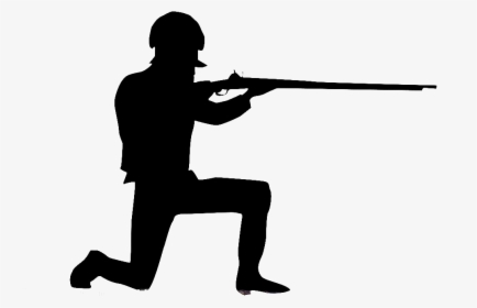 British Soldiers Silhouette Png Download - Silhouette Soldier Shooting, Transparent Png, Free Download