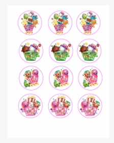 Free Shopkins Cupcake Toppers, HD Png Download, Free Download