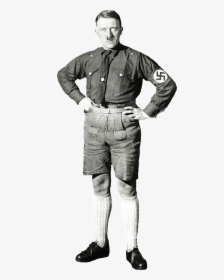 Hitler With Shorts - Hitler Transparent Png, Png Download, Free Download