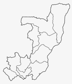 Congo Regions Blank - Blank Map Of The Republic Of Congo, HD Png Download, Free Download