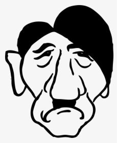 Line Art Of Hitler, HD Png Download, Free Download