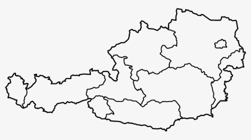 Austria States Blank - Regions Of Austria, HD Png Download, Free Download