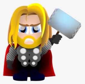 Thor Clipart Cartoon Pencil And In Color Thor Png - Thor Clip Art, Transparent Png, Free Download