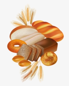 Food Clipart Bread - Bakery Products Vector Free, HD Png Download, Free Download